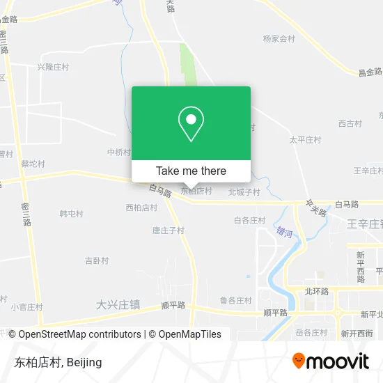 东柏店村 map
