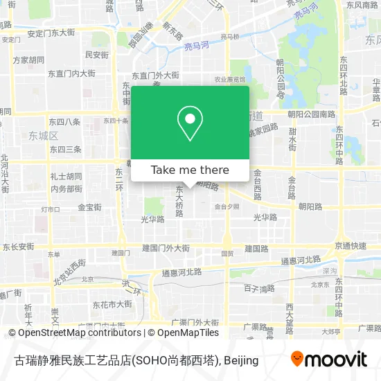 古瑞静雅民族工艺品店(SOHO尚都西塔) map