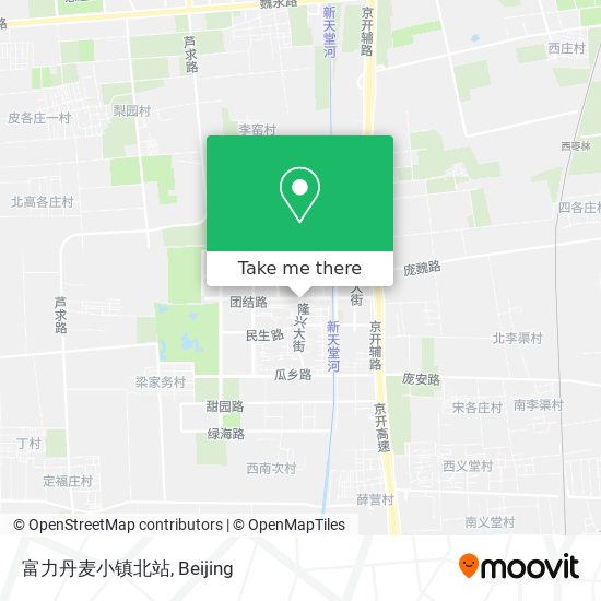 富力丹麦小镇北站 map