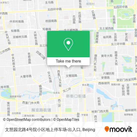 文慧园北路4号院小区地上停车场-出入口 map