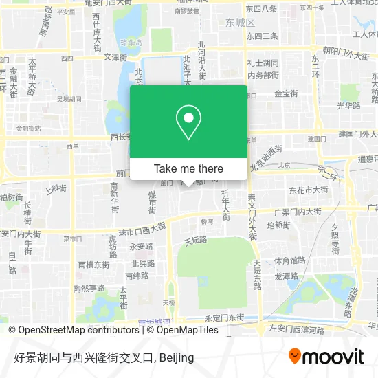好景胡同与西兴隆街交叉口 map