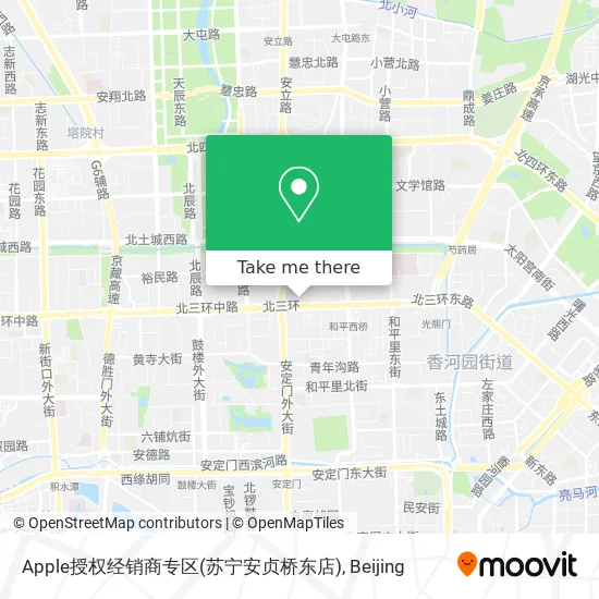 Apple授权经销商专区(苏宁安贞桥东店) map