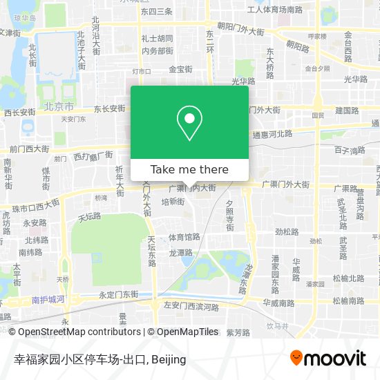 幸福家园小区停车场-出口 map