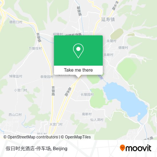 假日时光酒店-停车场 map