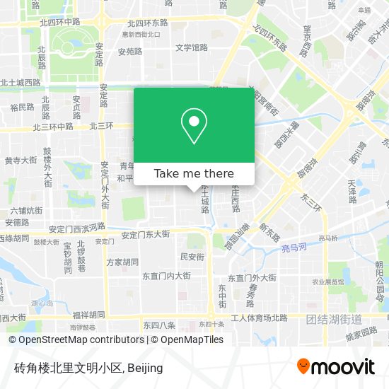 砖角楼北里文明小区 map