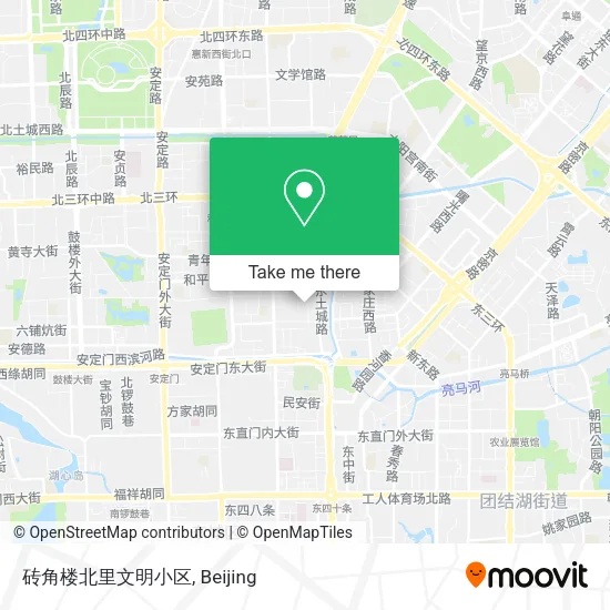 砖角楼北里文明小区 map