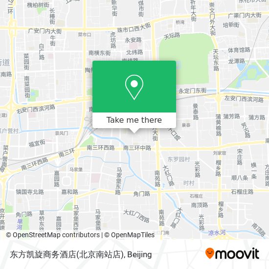 东方凯旋商务酒店(北京南站店) map