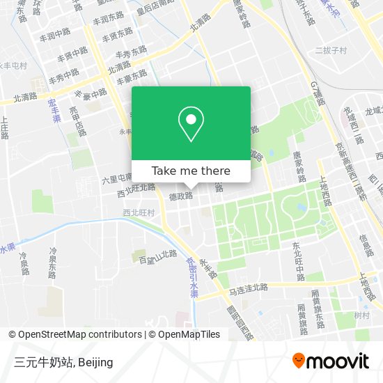 三元牛奶站 map