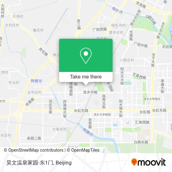 昊文温泉家园-东1门 map