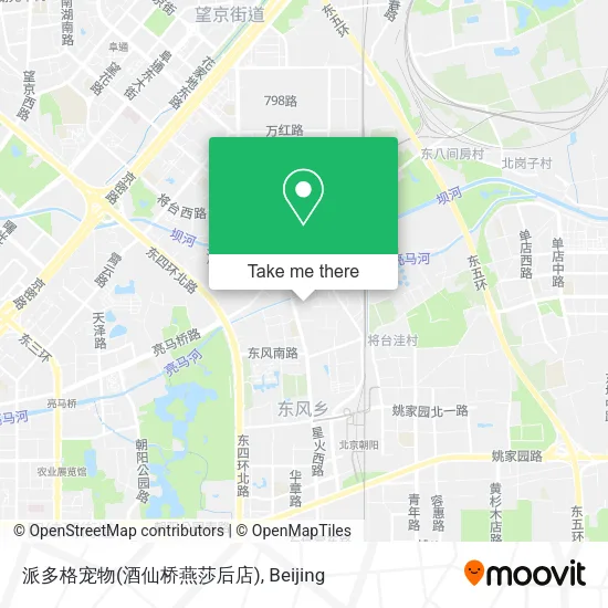 派多格宠物(酒仙桥燕莎后店) map