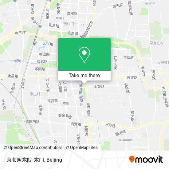康顺园东院-东门 map