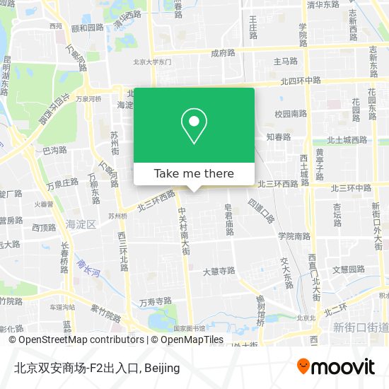 北京双安商场-F2出入口 map