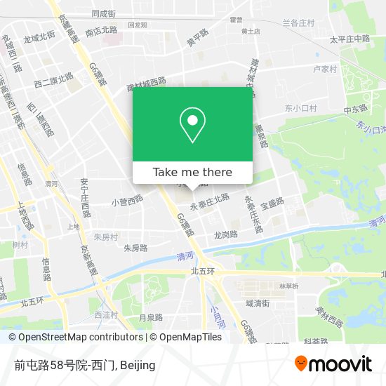 前屯路58号院-西门 map