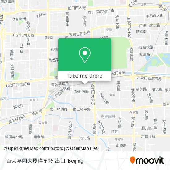 百荣嘉园大厦停车场-出口 map