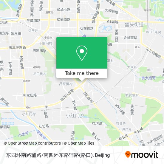 东四环南路辅路/南四环东路辅路(路口) map