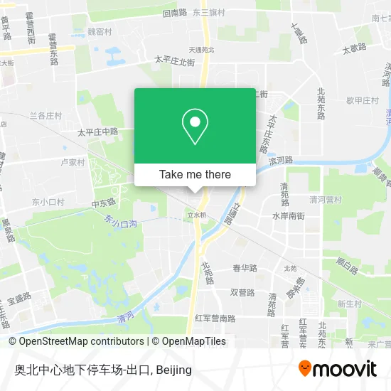 奥北中心地下停车场-出口 map