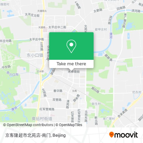 京客隆超市北苑店-南门 map
