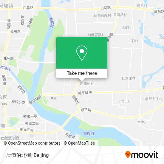 后俸伯北街 map