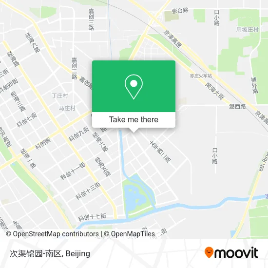 次渠锦园-南区 map