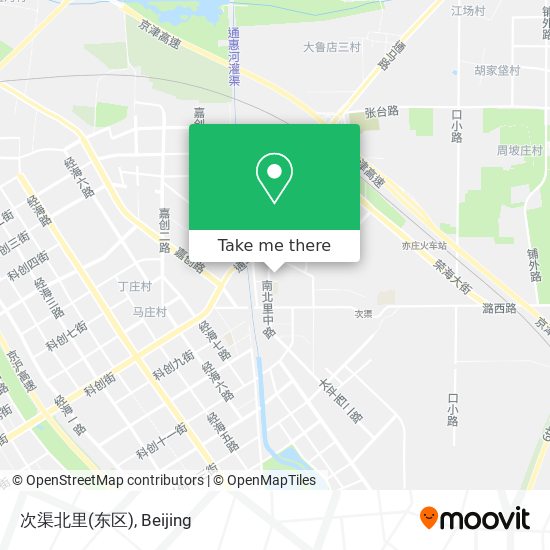 次渠北里(东区) map