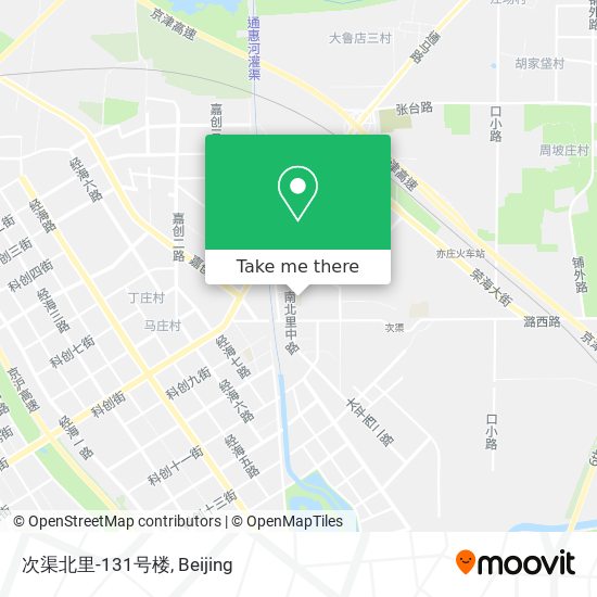 次渠北里-131号楼 map