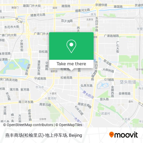燕丰商场(松榆里店)-地上停车场 map