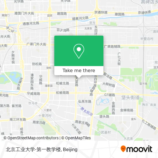 北京工业大学-第一教学楼 map