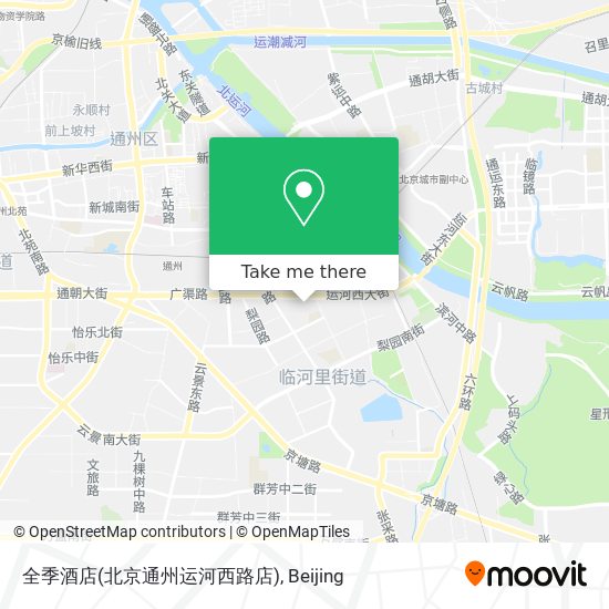 全季酒店(北京通州运河西路店) map