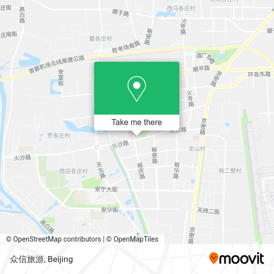 众信旅游 map