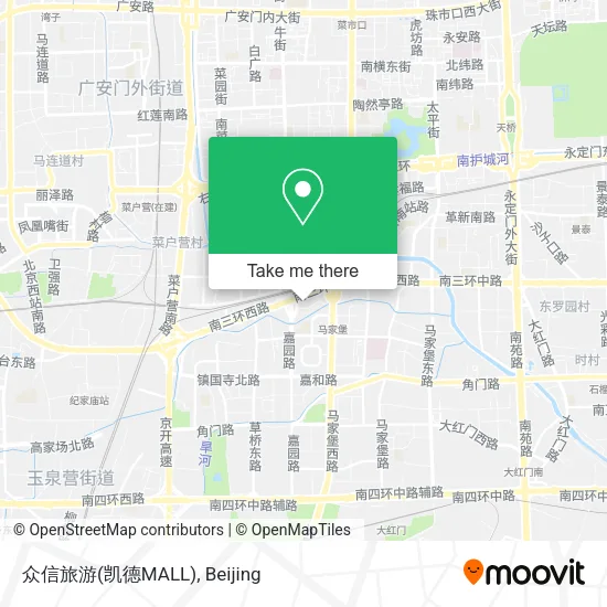 众信旅游(凯德MALL) map