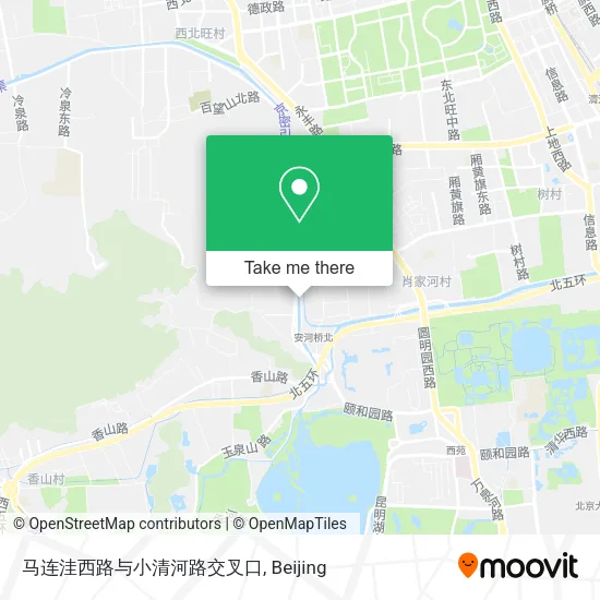 马连洼西路与小清河路交叉口 map
