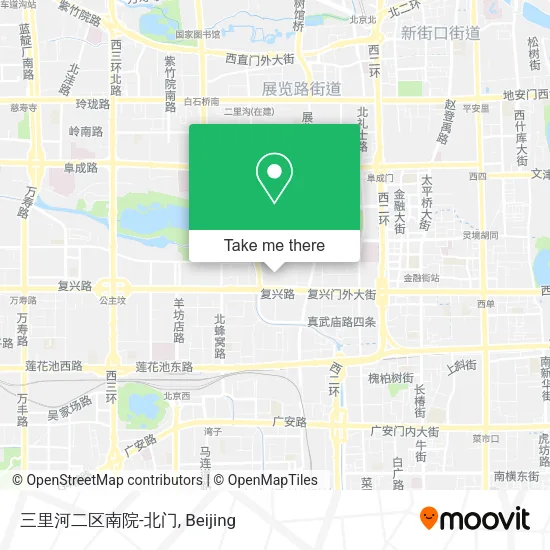 三里河二区南院-北门 map