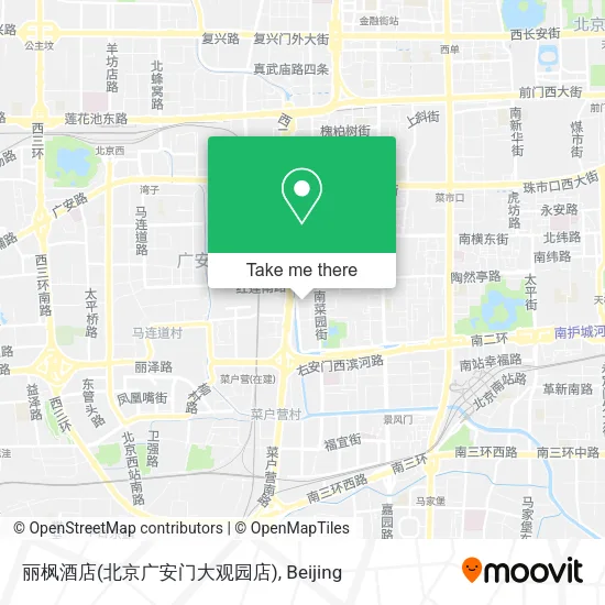 丽枫酒店(北京广安门大观园店) map