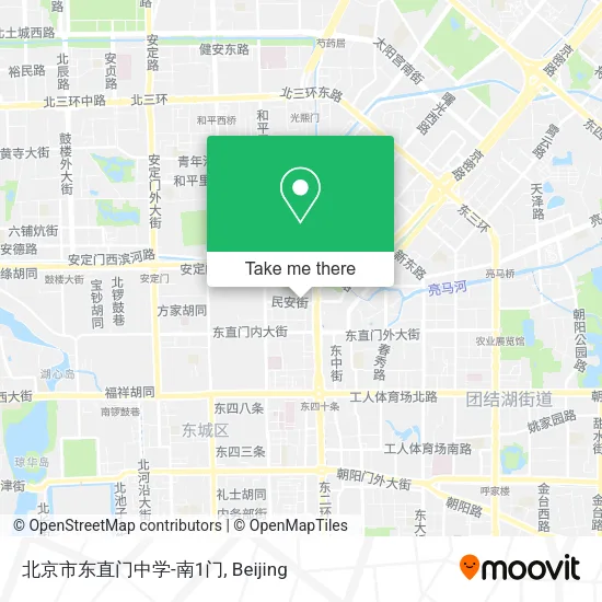 北京市东直门中学-南1门 map