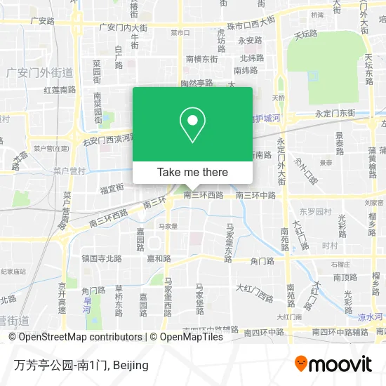 万芳亭公园-南1门 map