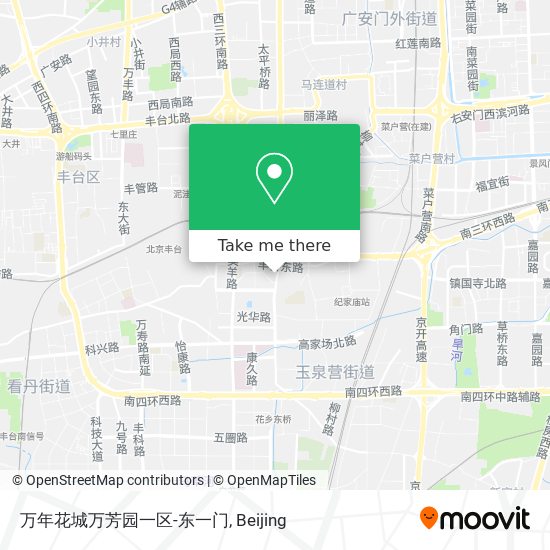 万年花城万芳园一区-东一门 map