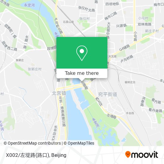 X002/左堤路(路口) map