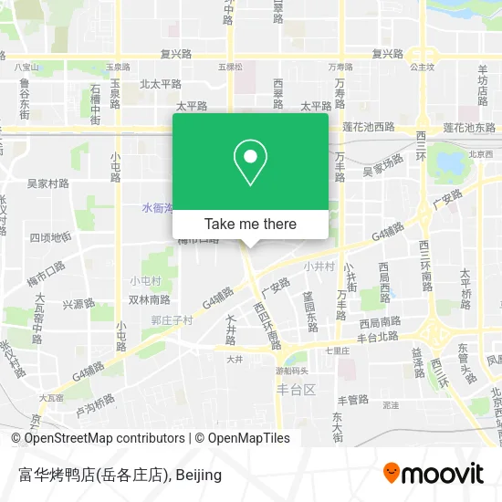 富华烤鸭店(岳各庄店) map