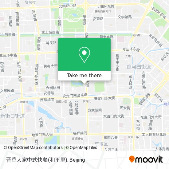 晋香人家中式快餐(和平里) map