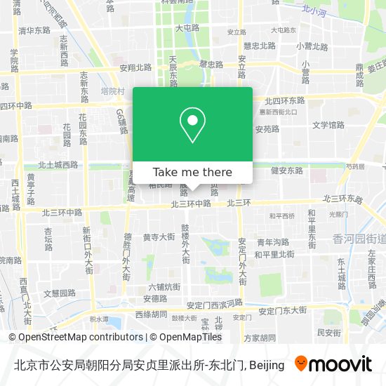 北京市公安局朝阳分局安贞里派出所-东北门 map