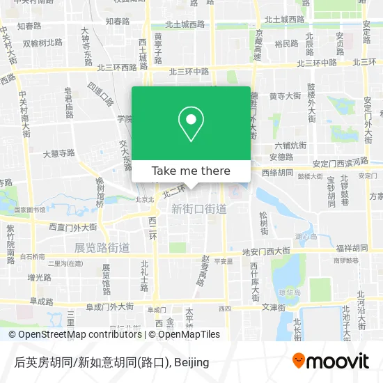 后英房胡同/新如意胡同(路口) map