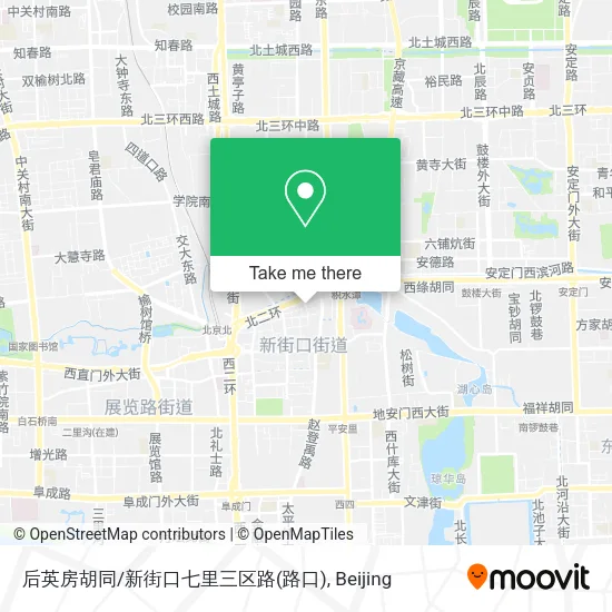 后英房胡同/新街口七里三区路(路口) map