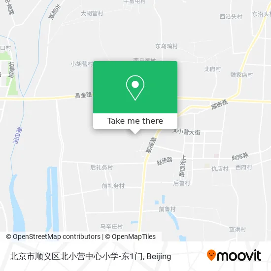 北京市顺义区北小营中心小学-东1门 map