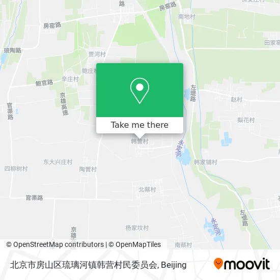 北京市房山区琉璃河镇韩营村民委员会 map