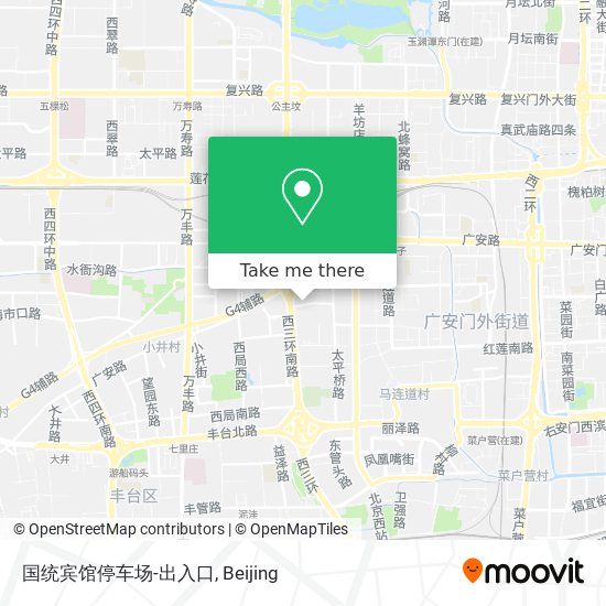 国统宾馆停车场-出入口 map