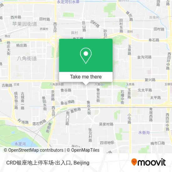 CRD银座地上停车场-出入口 map