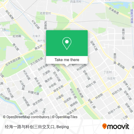 经海一路与科创三街交叉口 map