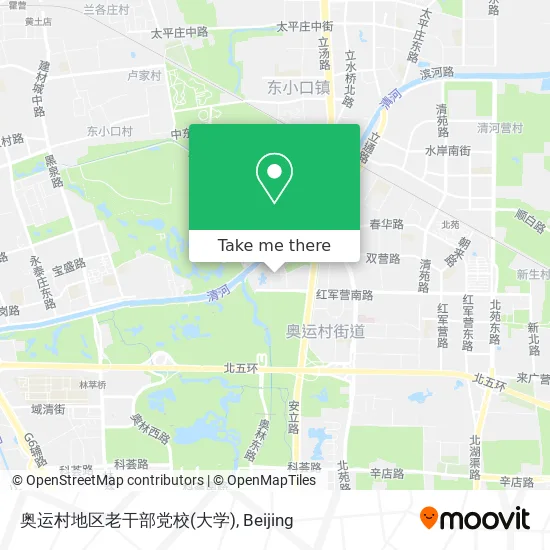 奥运村地区老干部党校(大学) map
