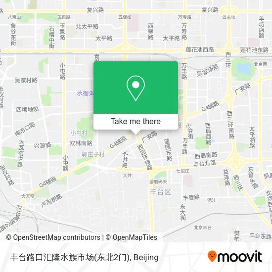 丰台路口汇隆水族市场(东北2门) map