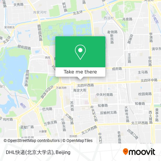 DHL快递(北京大学店) map